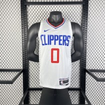 Los Angeles Clippers  White #0 WESTBROOK  1:1 Quality NBA  Season Jerseys 2023