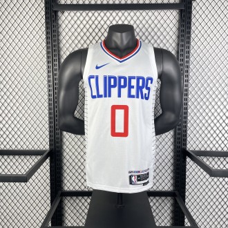 Los Angeles Clippers  White #0 WESTBROOK  1:1 Quality NBA  Season Jerseys 2023