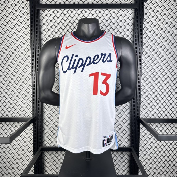 Los Angeles Clippers  White #13 GEORGE  1:1 Quality NBA  Season Jerseys 2025