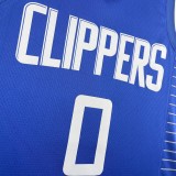 Los Angeles Clippers  Blue #0 WESTBROOK  1:1 Quality NBA  Season Jerseys 2023