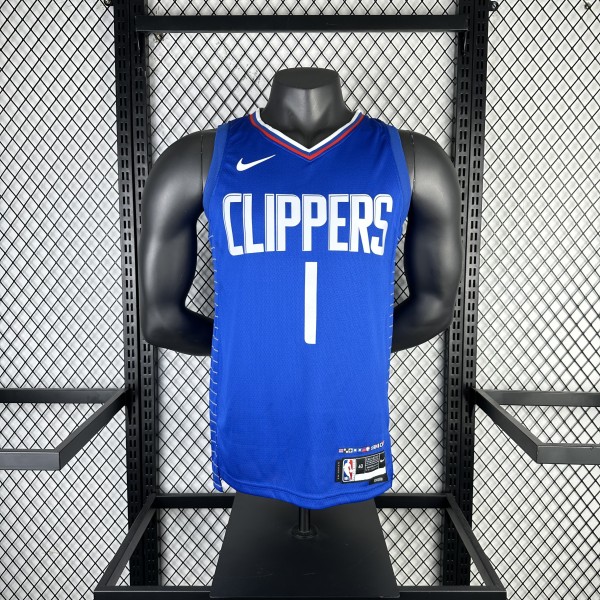 Los Angeles Clippers  Blue #1 HARDEN 1:1 Quality NBA  Season Jerseys 2023