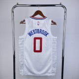 Los Angeles Clippers  White #0 WESTBROOK  1:1 Quality NBA  Season Jerseys 2023