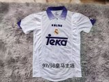 Retro Real Madrid Home 1:1 Quality Soccer Jersey    1997-1998