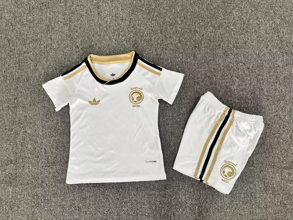 Saudi Arabia Away Kids fans 1:1 Quality Soccer Jersey 26-27（2026）