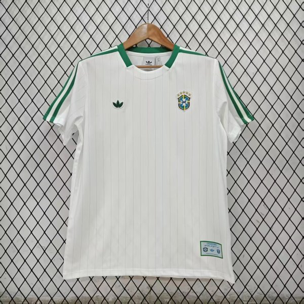 Brazil T-shirt Retro leisure  White 1:1 Quality Soccer Jersey 26-27 (2026)
