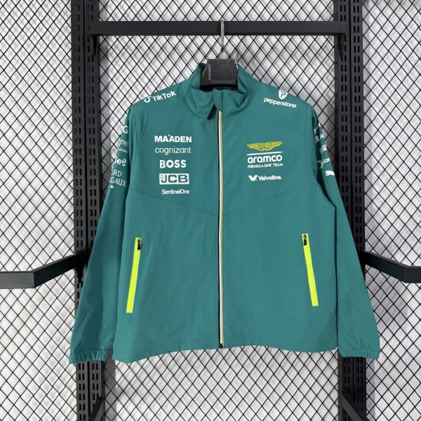 F1 Aston Martin  Windbreaker  Green 1:1 Quality Soccer Jersey  26-27