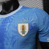 Uruguay X Blue flame ice pattern Special Edition player 1:1 Quality Soccer Jersey  26-27 (2026)