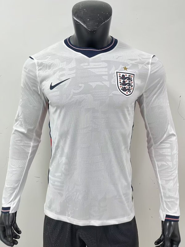 England  Home long sleeve 1:1 Quality Soccer Jersey  26-27 (2026)
