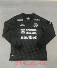Cruz Azul Long Sleeve Two Away  1:1 Quality Soccer Jersey 26-27