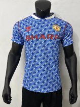 Retro Manchester United Blue Player  1:1 Quality Soccer Jersey 26-27