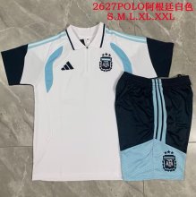 Argentina POLO T-shirt White　1:1 Quality Soccer Jersey 26-27 (2026)