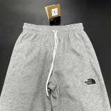 2025 TNF Grey Pure Cotton Sports Trousers Zipper style