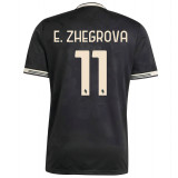 2025/26 JUV 1:1 Quality Third Black Fans Soccer Jersey 带胸前新广告