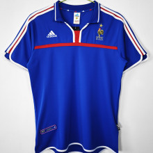 2000 France Home Blue Retro Soccer Jersey