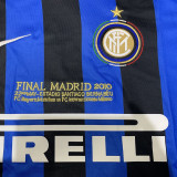 2009/10 In Milan Home Long Sleeve Retro Soccer Jersey