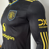 2025/26 M Utd Third Player Version Long Sleeve Soccer Jersey