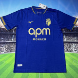 2025/26 Monaco Away Blue Fans Soccer Jersey