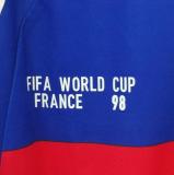 ZIDANE #10 France Home Blue Retro Soccer Jersey 1998  (右胸带小字) ★★