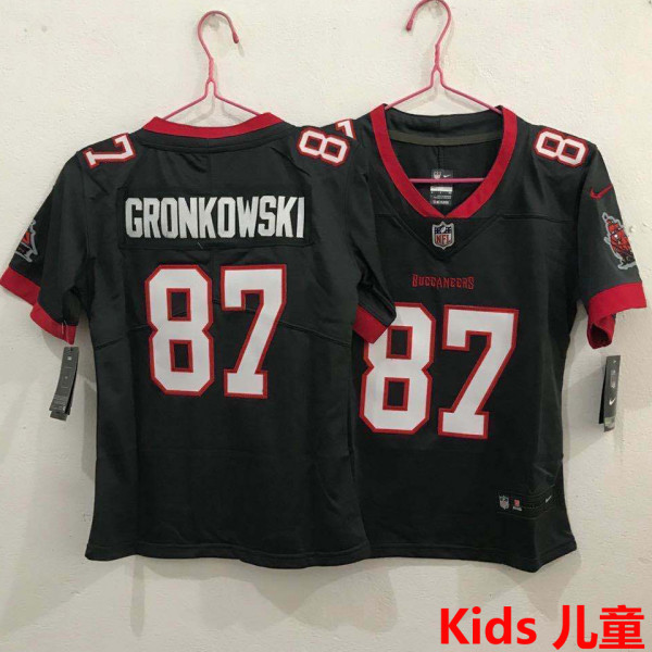 GRONKOWSKI #87 Tampa Bay Buccaneers Kids NFL Jersey 海盗队