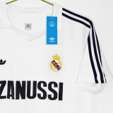 1984/85 RM White Home Retro Soccer Jersey