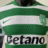 2025/26 Sporting Lisbon Home Player Version Soccer Jersey 里斯本