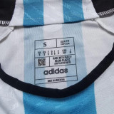 MESSI #10 Signature Version Argentina Home Player Version Jersey (3 Stars 3星 1字签名版) ★★