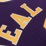 1996/97 Lakers O'NEAL #34 Retro Purple NBA Jerseys热压