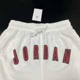 2025 Jordan White Pure Cotton Fabric Casual Short Pants M005