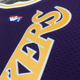 1996/97 Lakers O'NEAL #34 Retro Purple NBA Jerseys热压
