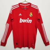 2011/12 RM Away Red Long Sleeve Retro Jersey