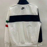 1996 Italy White Retro Style Windbreaker