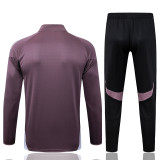 2025/26 M Utd Grey Purple Sweater Tracksuit