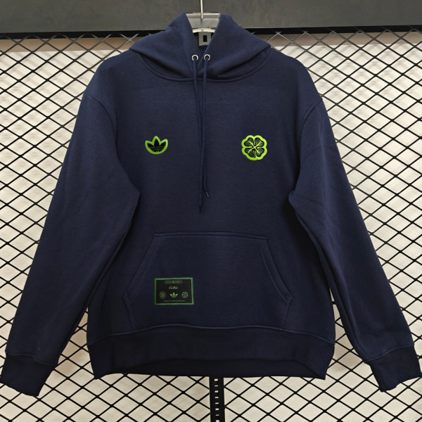 2026 Celtic Royal Blue Retro Style Hoody 宝蓝色  小绣花