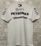 2024/25 Mercedes AMG Petronas F1 White Team POLO T-Shirt (有领)