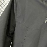 2025 NK Cotton Thickened Warm Black Outdoor Jacket #A801加棉冲锋衣