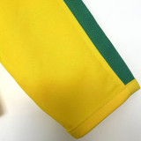 2002 Brazil Home Yellow Retro Long Sleeve Soccer Jersey