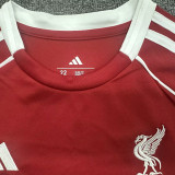 2025/26 LFC Home Red Kids Long Sleeve Soccer Jersey  长袖童装