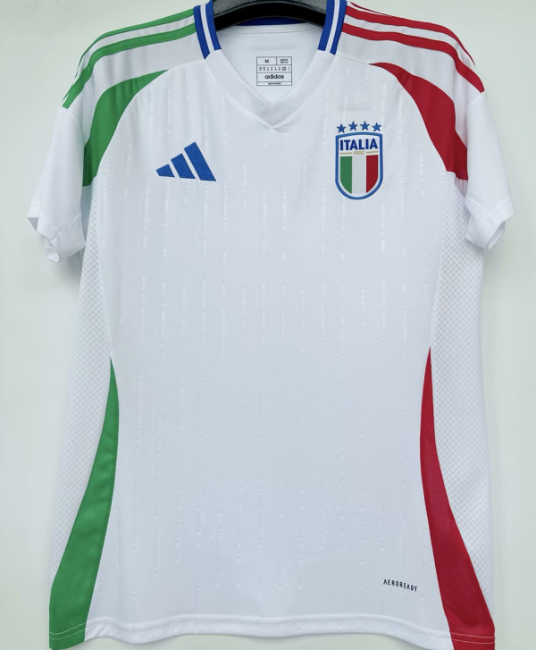 2024/25 Italy 1:1 Quality Away White Fans Soccer Jersey
