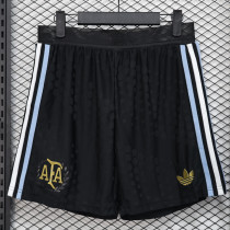 2024/25 Argentina 50th Anniversary Player Version Black Shorts Pants 球员版