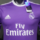 2016/17 RM Purple Away Retro Player Version Soccer Jersey  球员版