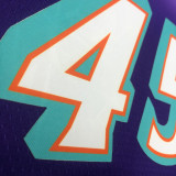 Jazz MITCHELL #45 Snow Mountain Edition Purple NBA Jerseys Hot Pressed