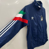 2025/26 Italy Blue Retro Style Windbreaker