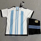 2022/23 Argentina Home Kids Soccer Jersey (3 Stars 3星)