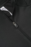 2025 Ad~ Black Sweater Tracksuit