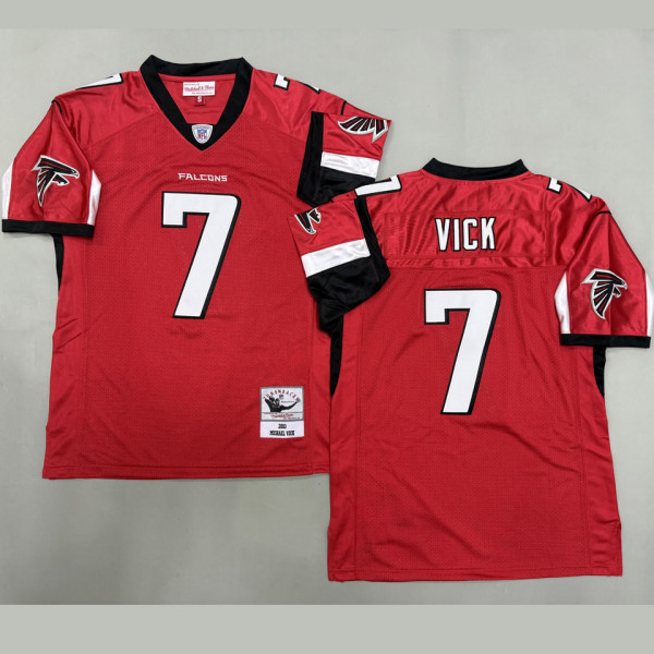 VICK #7 Men's Atlanta Falcons Retro NFL Jersey 猎鹰