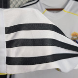 2009/10 RM White Home Retro Long Sleeve Jersey