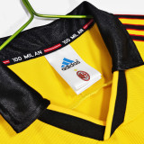 1999/2000 AC Milan Away Yellow Retro Soccer Jersey
