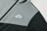 2025 Nk~ Grey Black Jacket Tracksuit