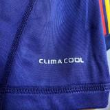 2010 Spain Away Royal Blue Retro Long Sleeve Jersey