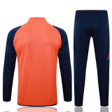 2025 M Utd Orange Kids Jacket Tracksuit